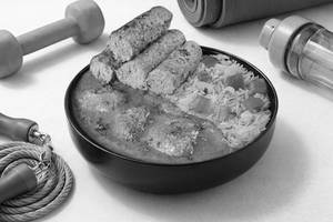 Butter Chicken Rice Bowl & Seekh Kebab (Protein 42g)