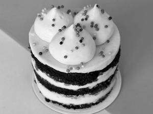 Nut So Red Velvet Cake ( Eggless )
