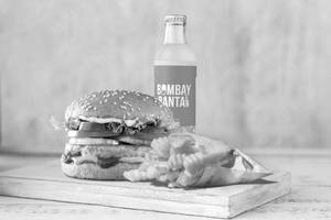 Grilled Chicken Burger Meal Large