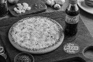 Onion Pizza and Mini Coke