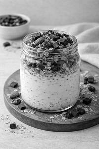 High Protein Choco Almond Cranberry Crunchy Muesli Jar [350 Ml Salsa Jar]