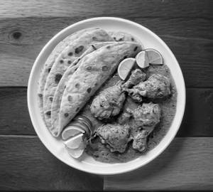 3 Chappathi +Chicken Perattu [Combo]