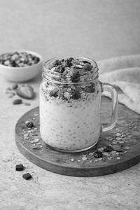 Fruits, Nuts & Seeds Milk Muesli Jar [450 Ml Mason Jar]