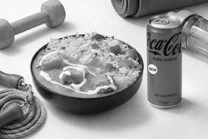 Paneer Lababdar Rice Bowl (Protein 21g) + Coke Zero