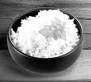 Plain steamed rice