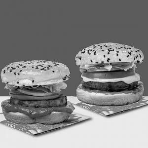 Hot Schezwan Burger+indian Masala Burger