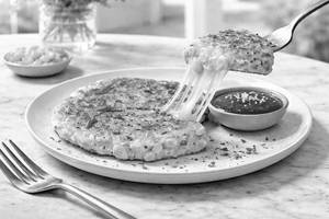 Korean Corn And Cheese Pancake