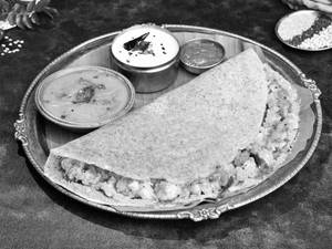 Multigrain Ghee Podi Masala Dosa