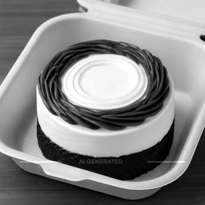 Chocolate Vanilla Bento Cake [325 G] [Eggless]