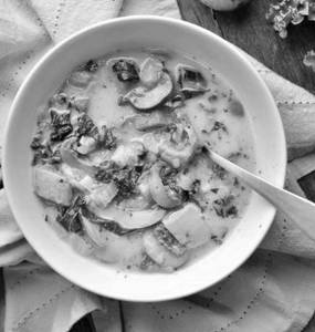 Mushroom And Vegetables Soup