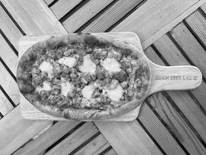 Oval 10"x6" Sourdough Chicken Green Pesto Pizza