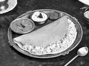 Millet Paneer Masala Dosa