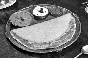 Millet Ghee Podi Dosa