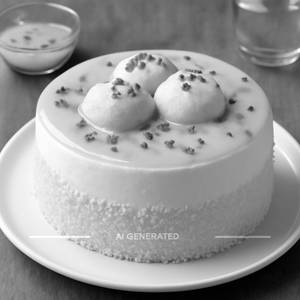 Romantic Rasmalai Cake [500 G] [Eggless]