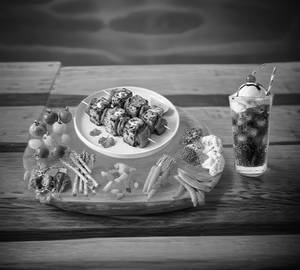Assorted veg with cream
