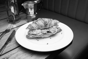 Ham & Egg Croissant Sandwich