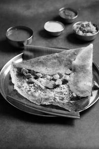 Cheese Mushroom Garlic Dosa