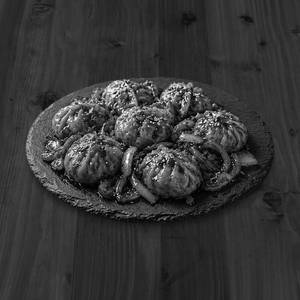 Veg Cheese Bomb Wok Tossed Momo [6 Pieces ]