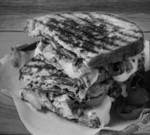 Overloaded veg sandwich grilled