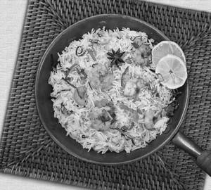 Prawn biriyani