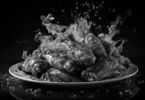 Fire poring chicken