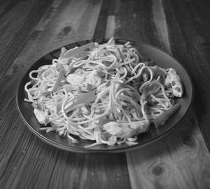 Egg chicken schezwan noodles