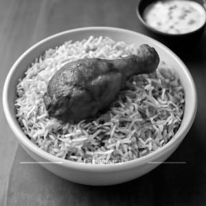 Single Chicken Fry Piece Biryani