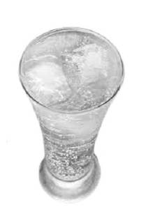 Plain soda with  service