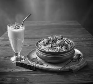 Lassi +Biryani