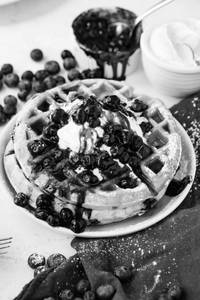 Blueberry waffle