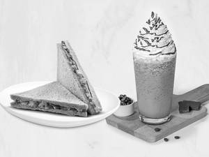 Tall Java Chip Frapuccino with Paneer Tikka Sandwich