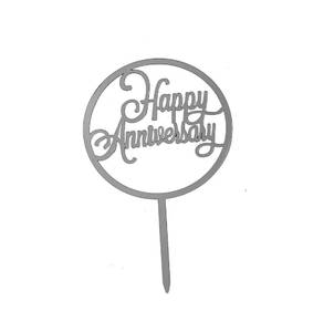 Acrylic Gold Anniversary Topper 1pc