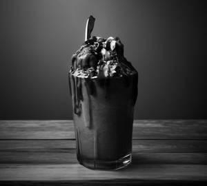 Dark chocolate milkshake