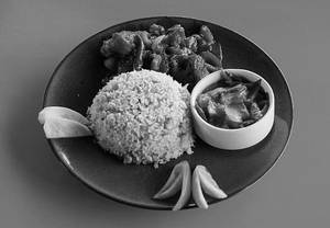 Pork Fried Rice And Pork Chilli