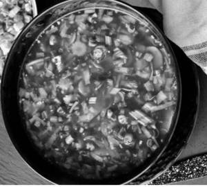 Garlic & coriander soup