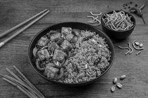 Chilli Paneer + Schezwan Fried Rice + Dry