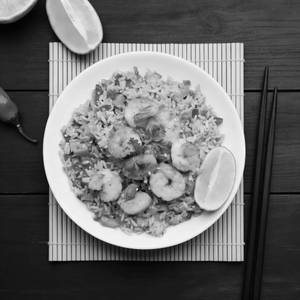 Prawn Fried Rice + Free Dessert