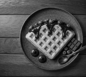 Blueberry Velvet Rush Waffle Sandwich