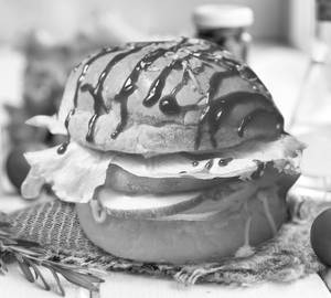 Spicy barbeque burger   [veg]