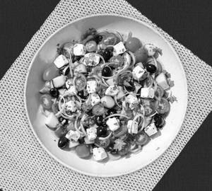 Traditional greek salad.