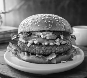Corn spinach burger.