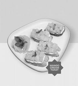 Mango Cream Toast