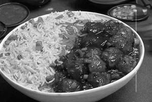 Veg Fried Rice & Veg Manchurian