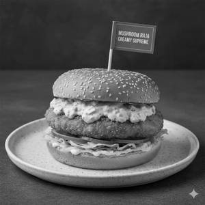 Mushroom Raja Creamy Supreem Burger