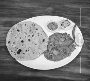 Matar Paneer Roti