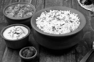 Jeera Rice Bowl with Paneer Butter Masala Curry