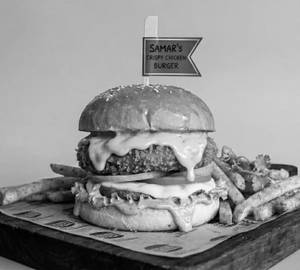 Cheesy Krunchy Chicken Burger