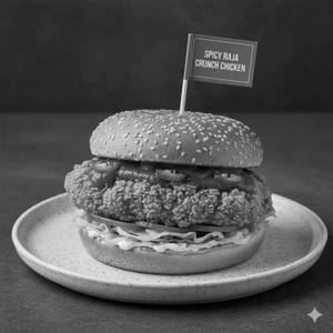 Spicy Raja Krunch Chicken Burger