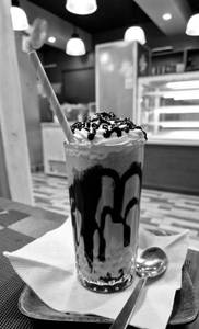Cald Coffee With Ice Cream
