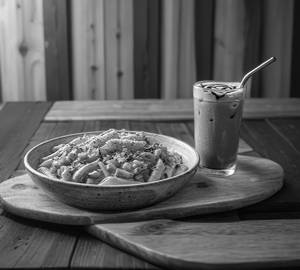 Pink Sauce Veg Pasta + Cold Coco